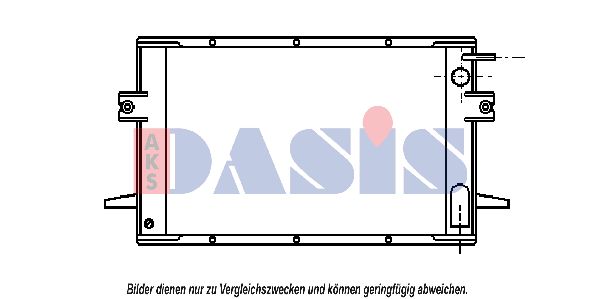 AKS DASIS Радиатор, охлаждение двигателя 400530N